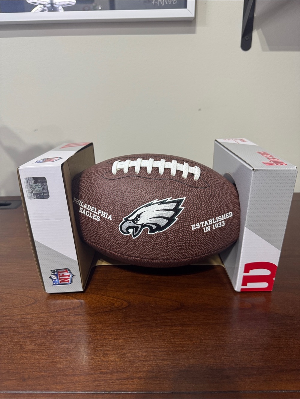 Philadelphia Eagles Wilson Silver Series Official Size NFL Football (New)